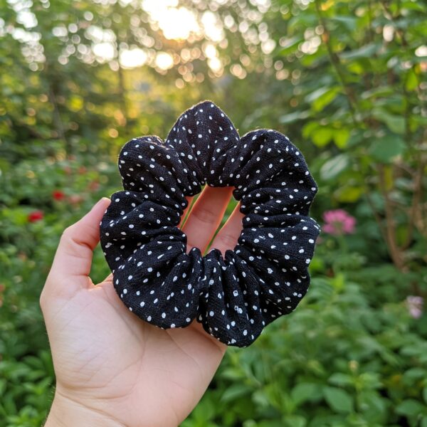 Polka Dots Hair Scrunchies1