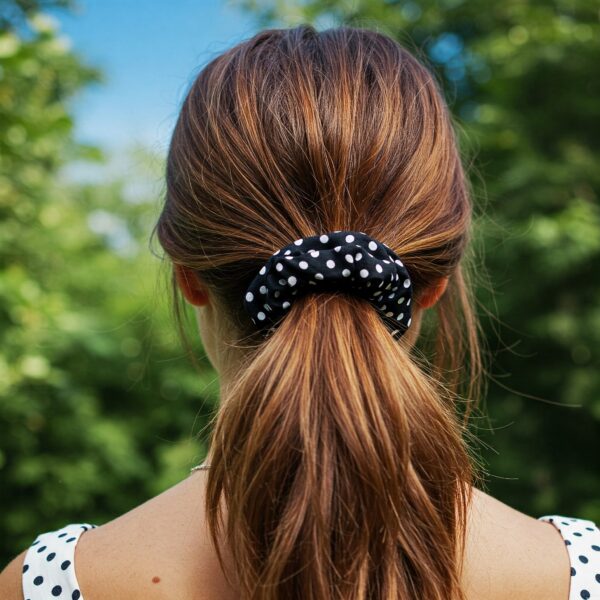 Polka Dots Hair Scrunchies2