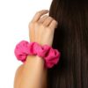 Pink Silk Satin Hair Scrunchies for Girls & Women