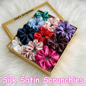 Silk Satin Scrunchies Combo