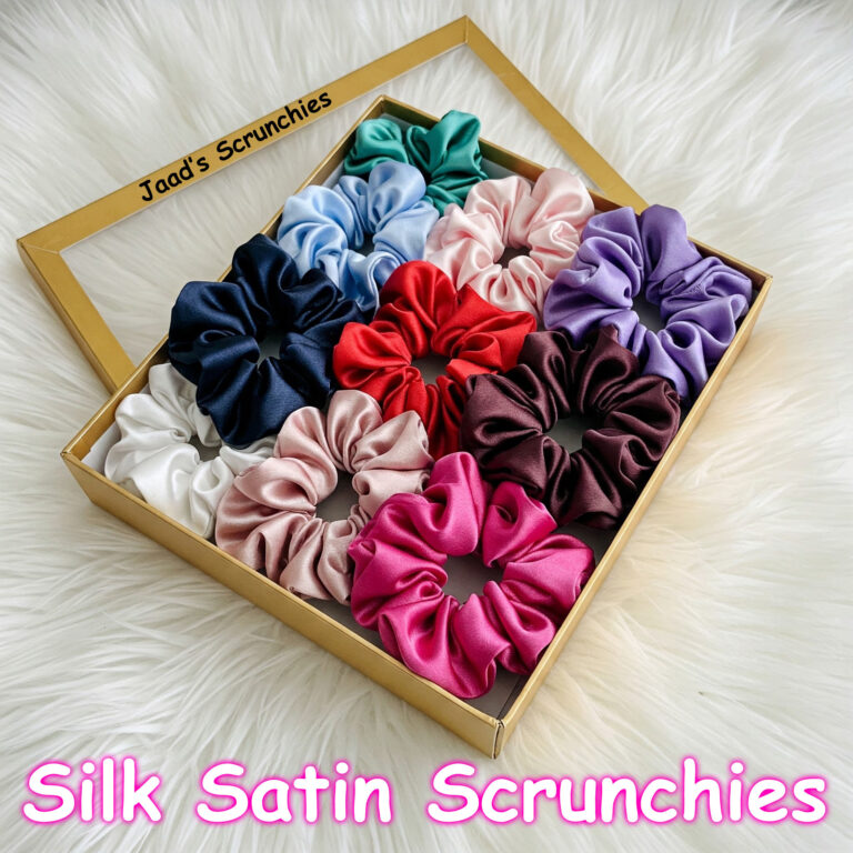 Silk Satin Hair Scrunchies Combo