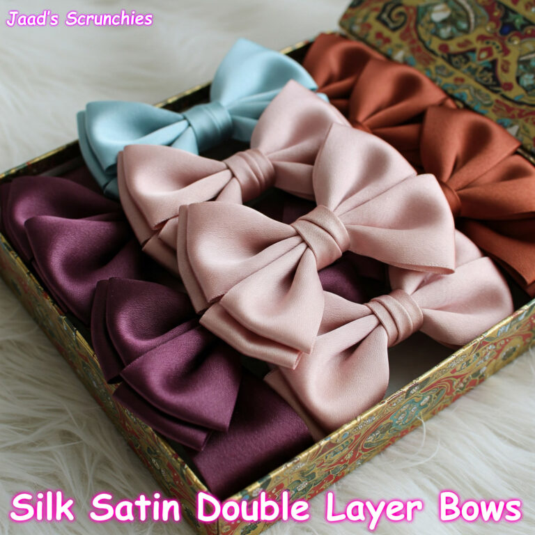 Silk Satin Double Layer Bows