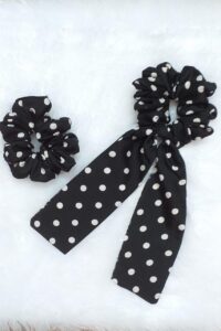 Polka Dots Hair Scarf Scrunchies