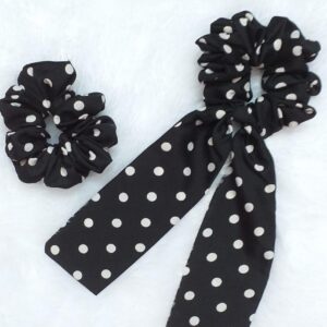 Polka Dots Hair Scarf Scrunchies