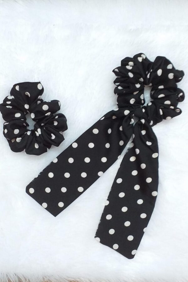 Polka Dots Hair Scarf Scrunchies