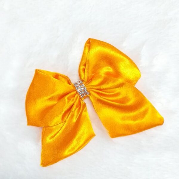Yellow Color Bow Hair Clip